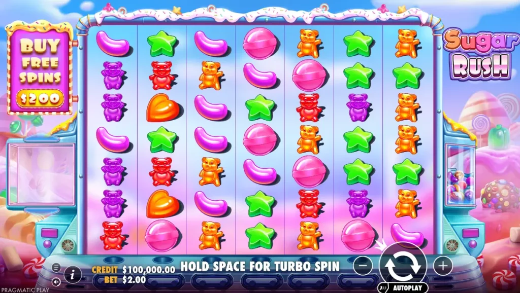 Διεπαφή Sugar Rush Διεπαφή Sugar Rush
