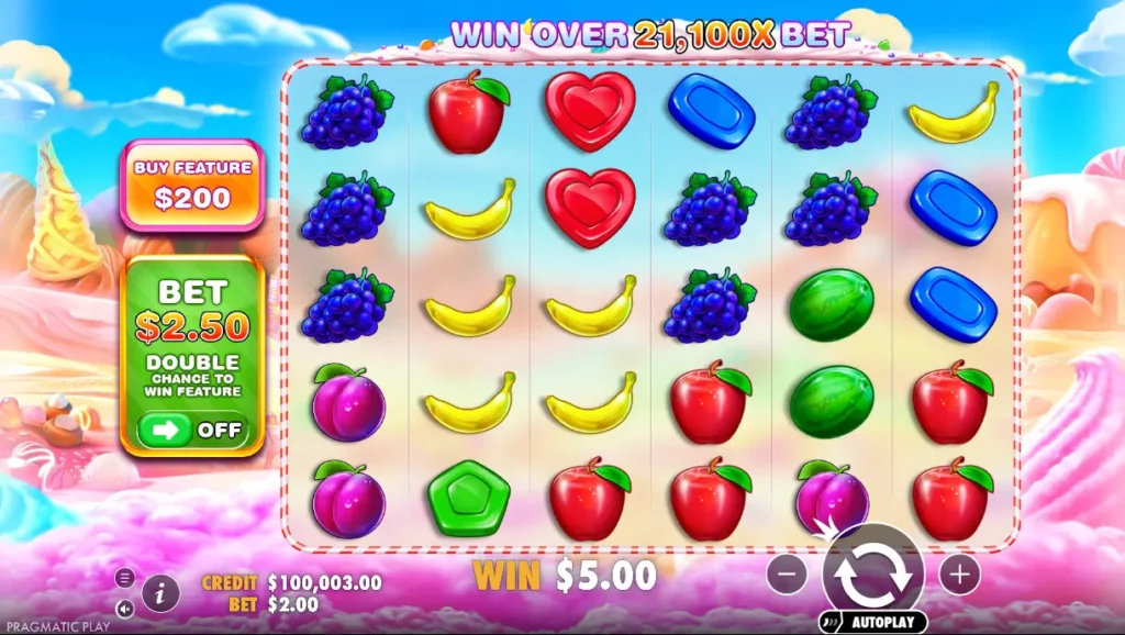 Πεδίο θηραμάτων στο Sweet Bonanza