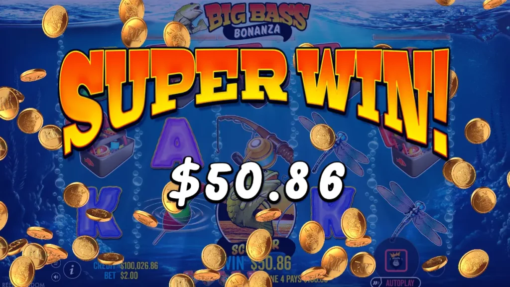 Σούπερ Νίκη στο Big Bass Bonanza