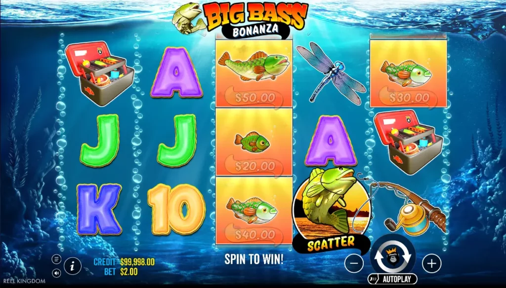 Σύμβολο Scatter στο Big Bass Bonanza